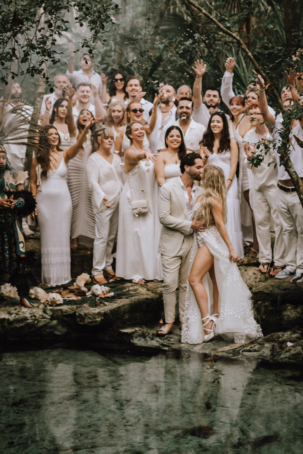 Mayan Wedding Ceremony at a Cenote in Tulum