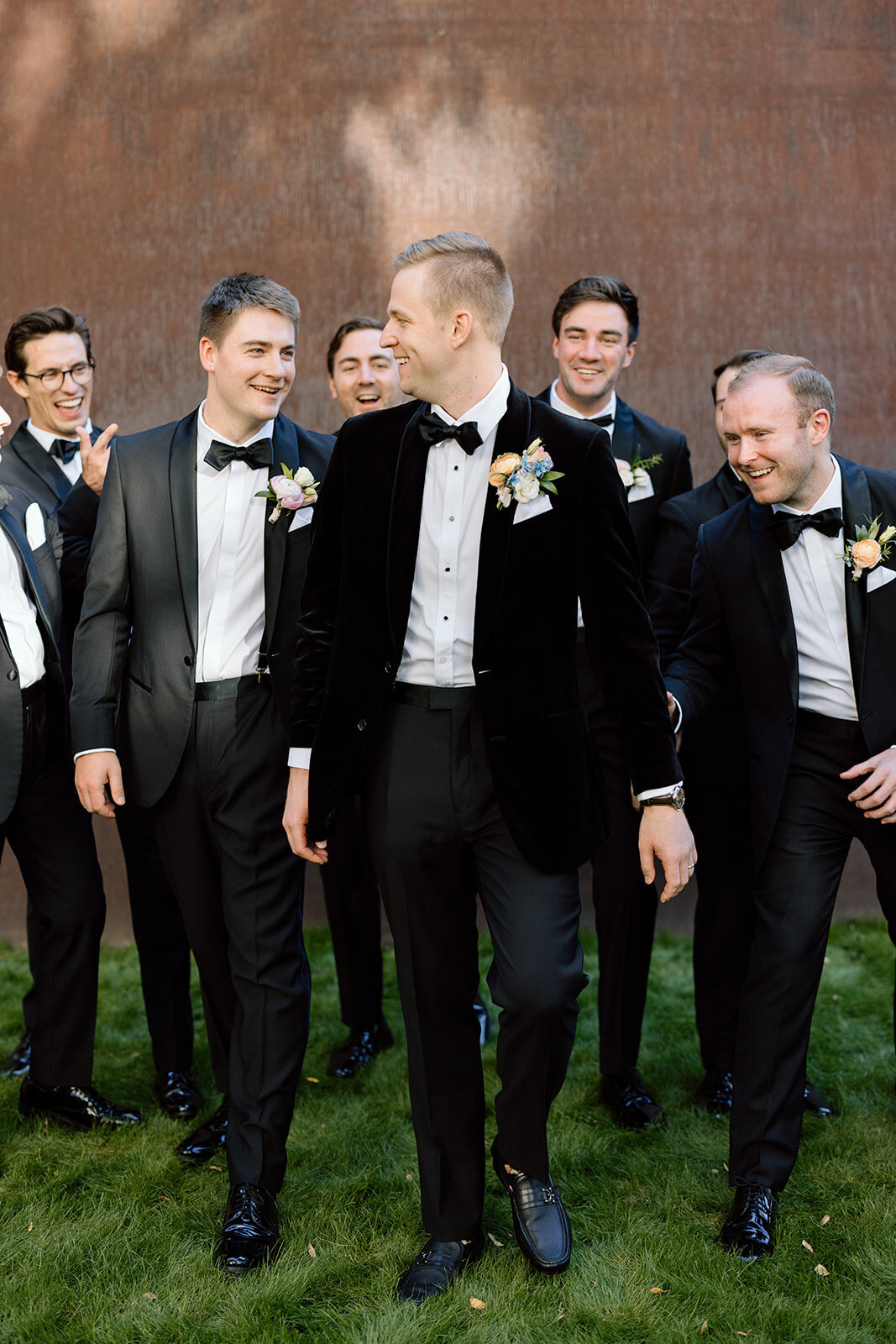 alexa + alex - nasher sculpture center - first look + wedding party - jaycee quinn photography-265