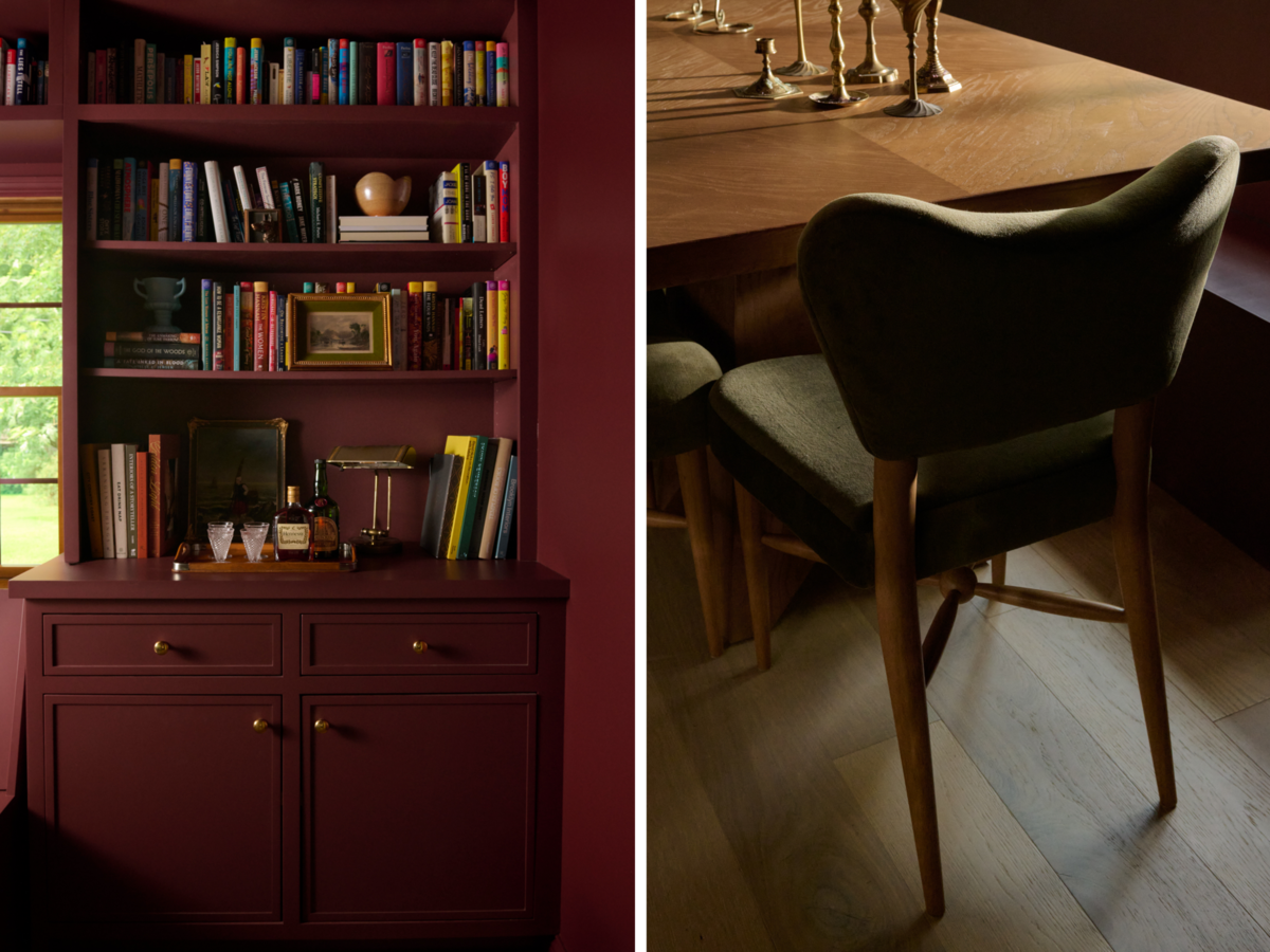 Close Chair and Bookshelf
