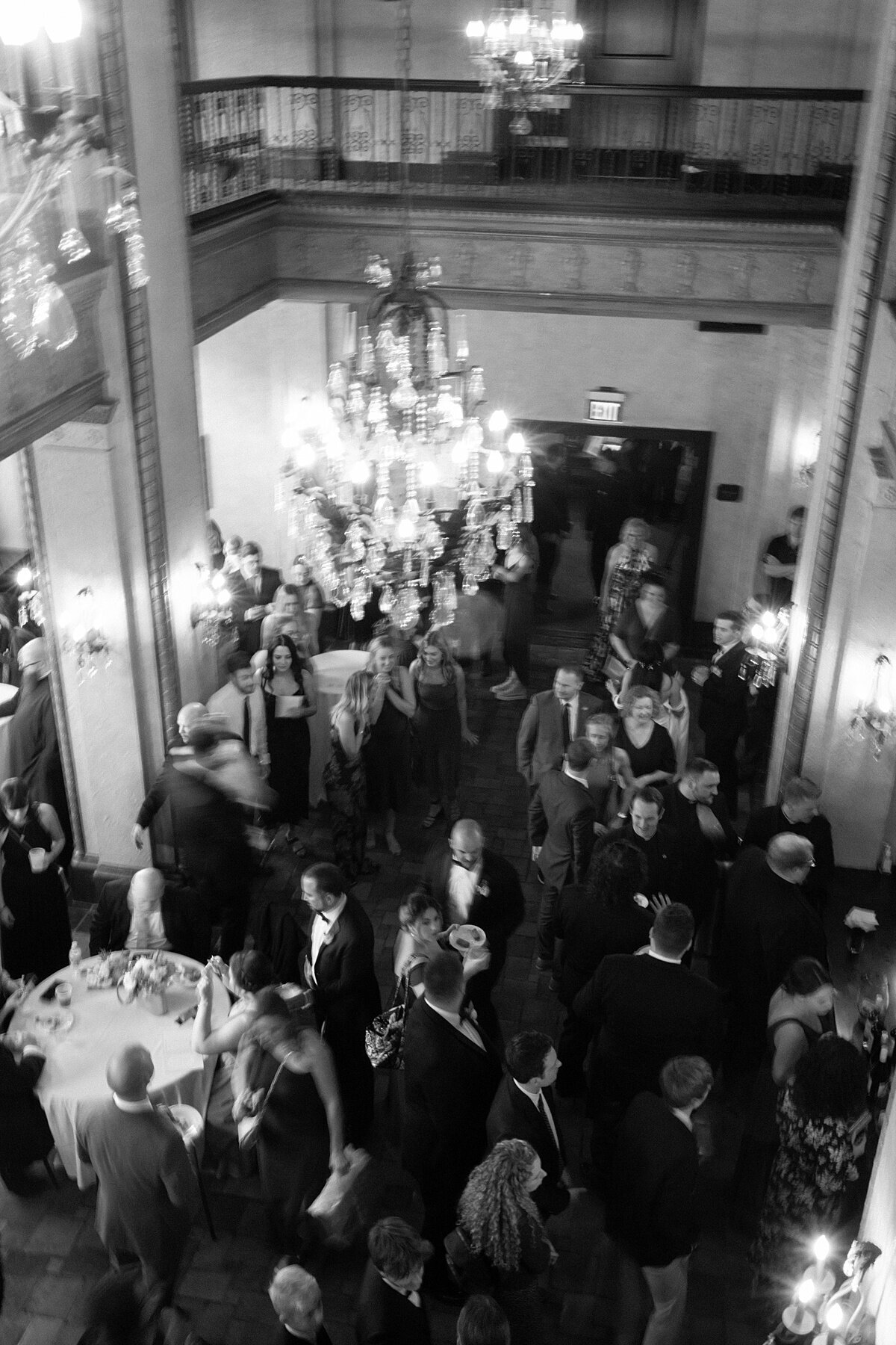 chicago wedding photos of guests at reception by Allison Francois Photography