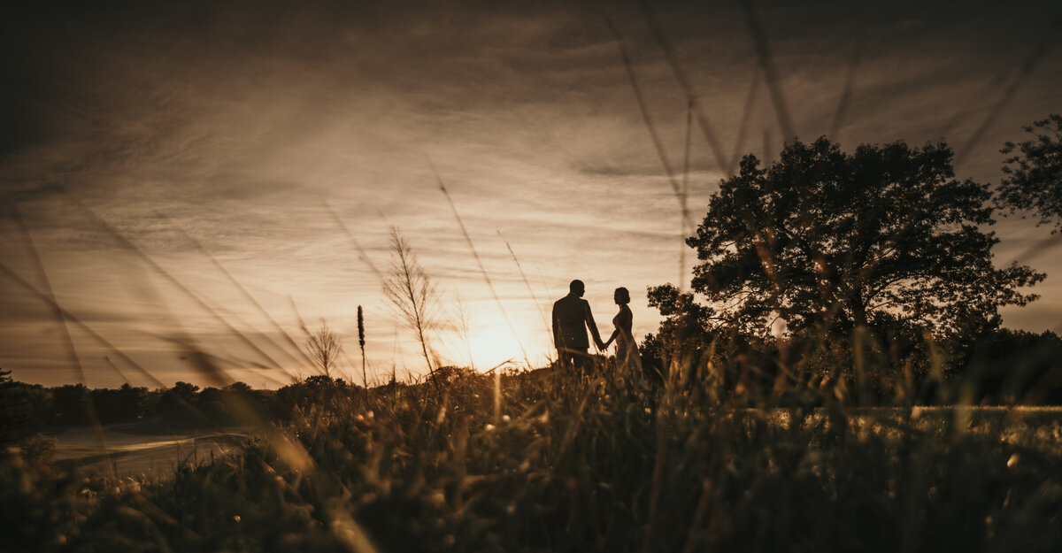 Sunset Wedding Photo
