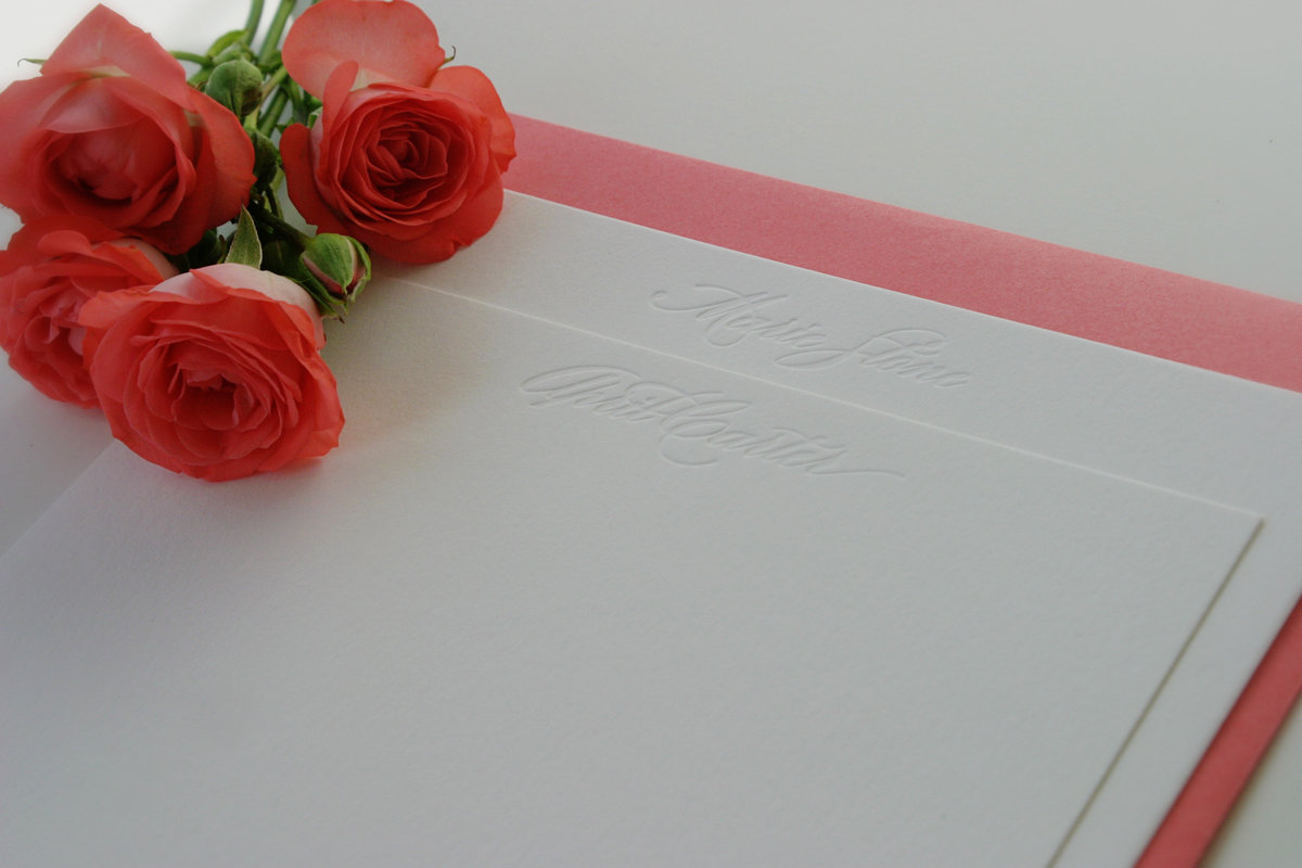 Blind Personalized Stationery