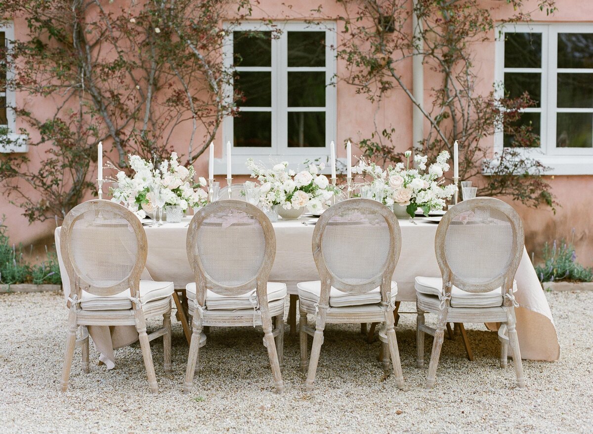 elegant wedding reception table
