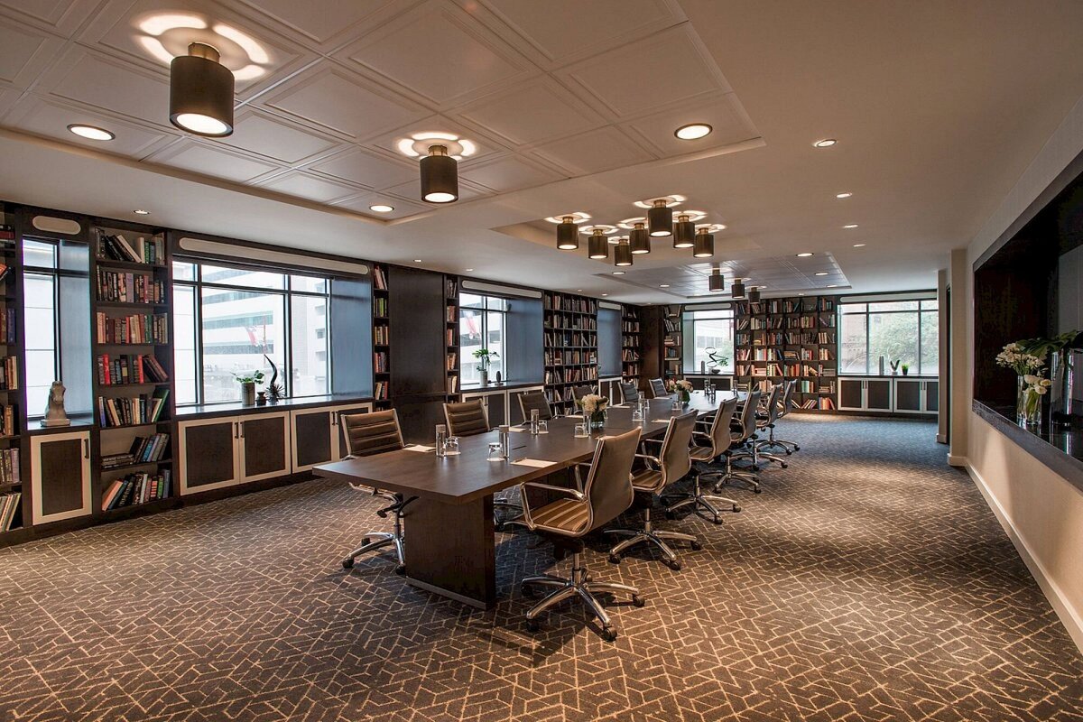 Luxury hotel library room interior design