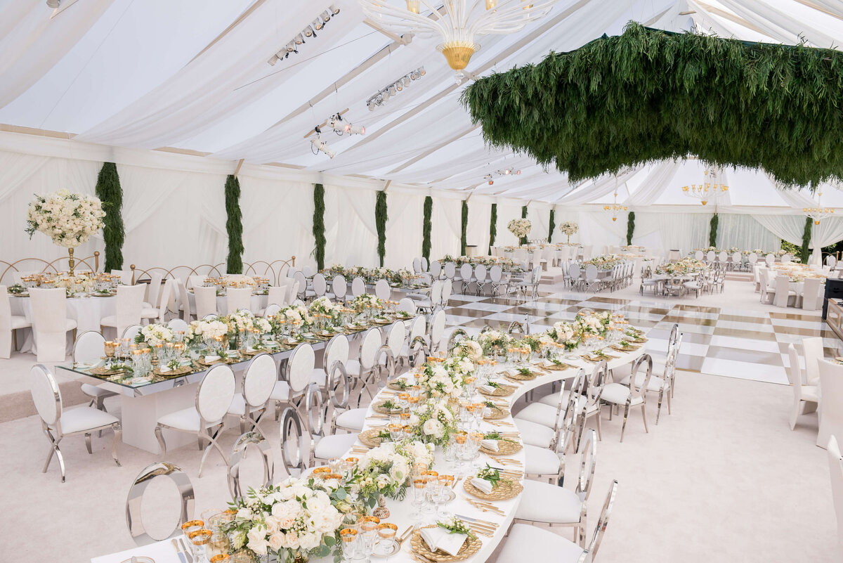 Malibu tented wedding in a family home