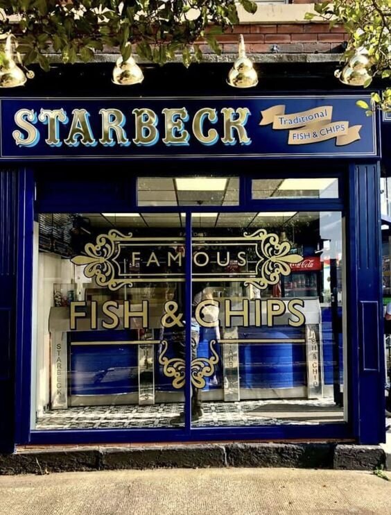 Signwriting for Fish and Chip Shop