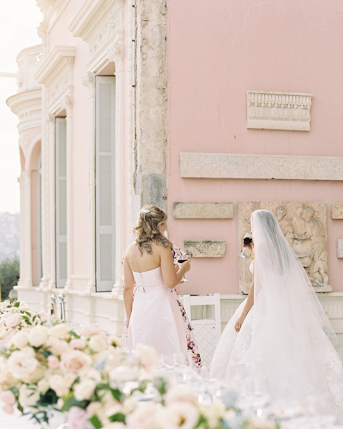 EDW-Monique Lhuillier bride Villa Ephrussi