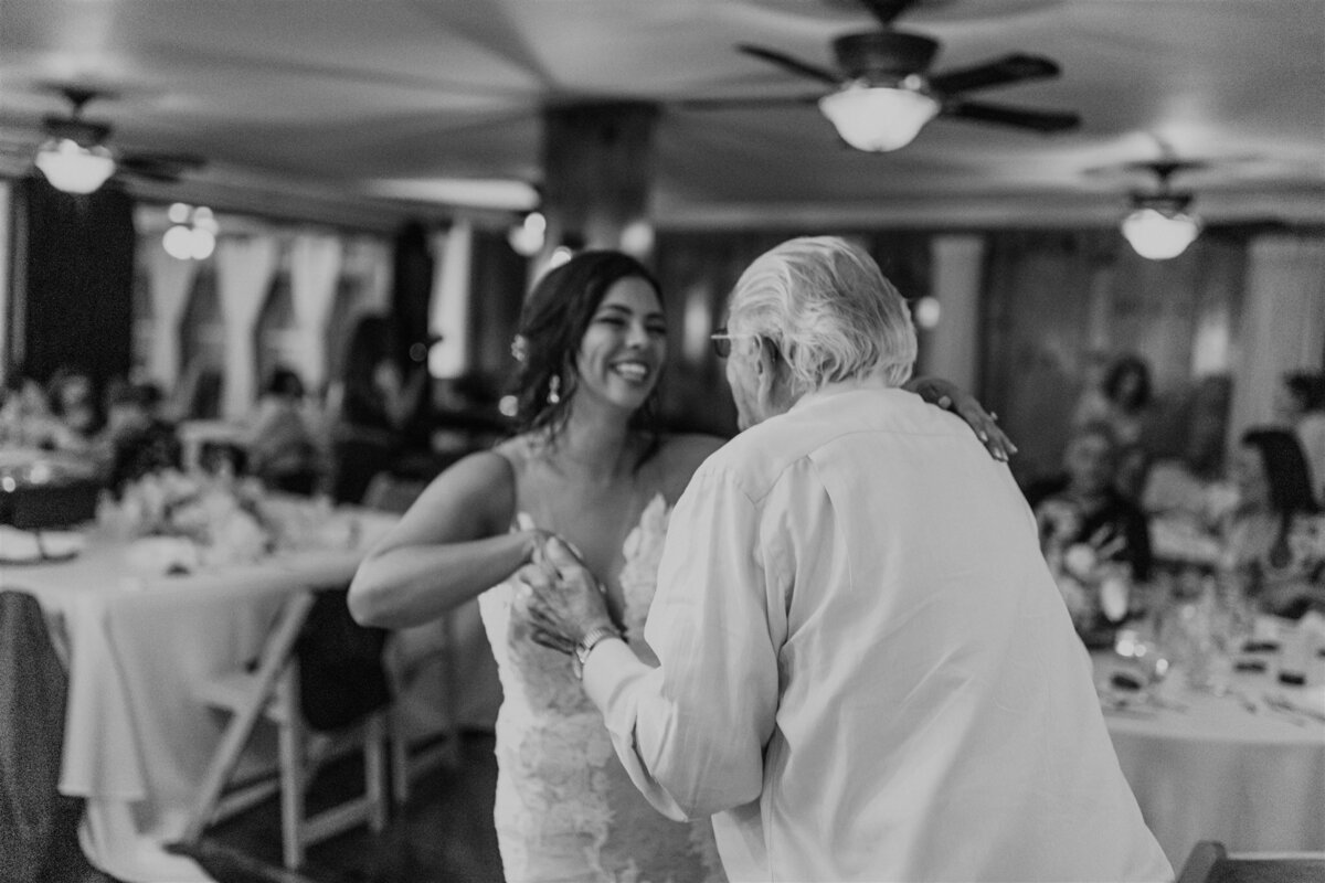 bride and father of the bride
