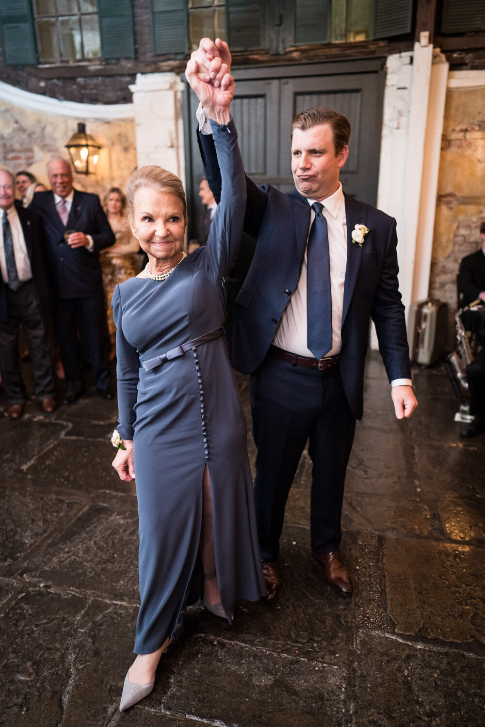 Groom and mother dancing at Latrobe's