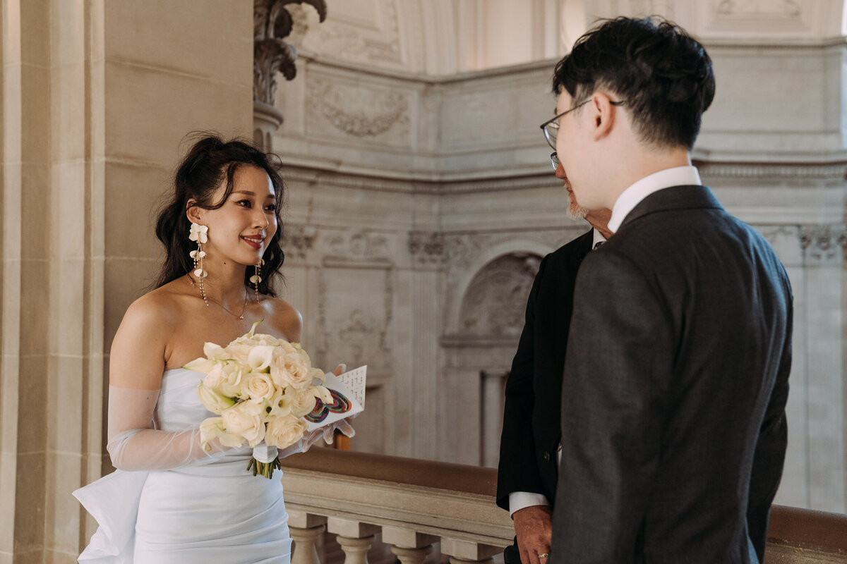 Joyce Li Photography Destination Wedding Elopement Engagement Lifestyle Portrait Photographer West Coast Seattle Washington California sfcityhallelopement-6