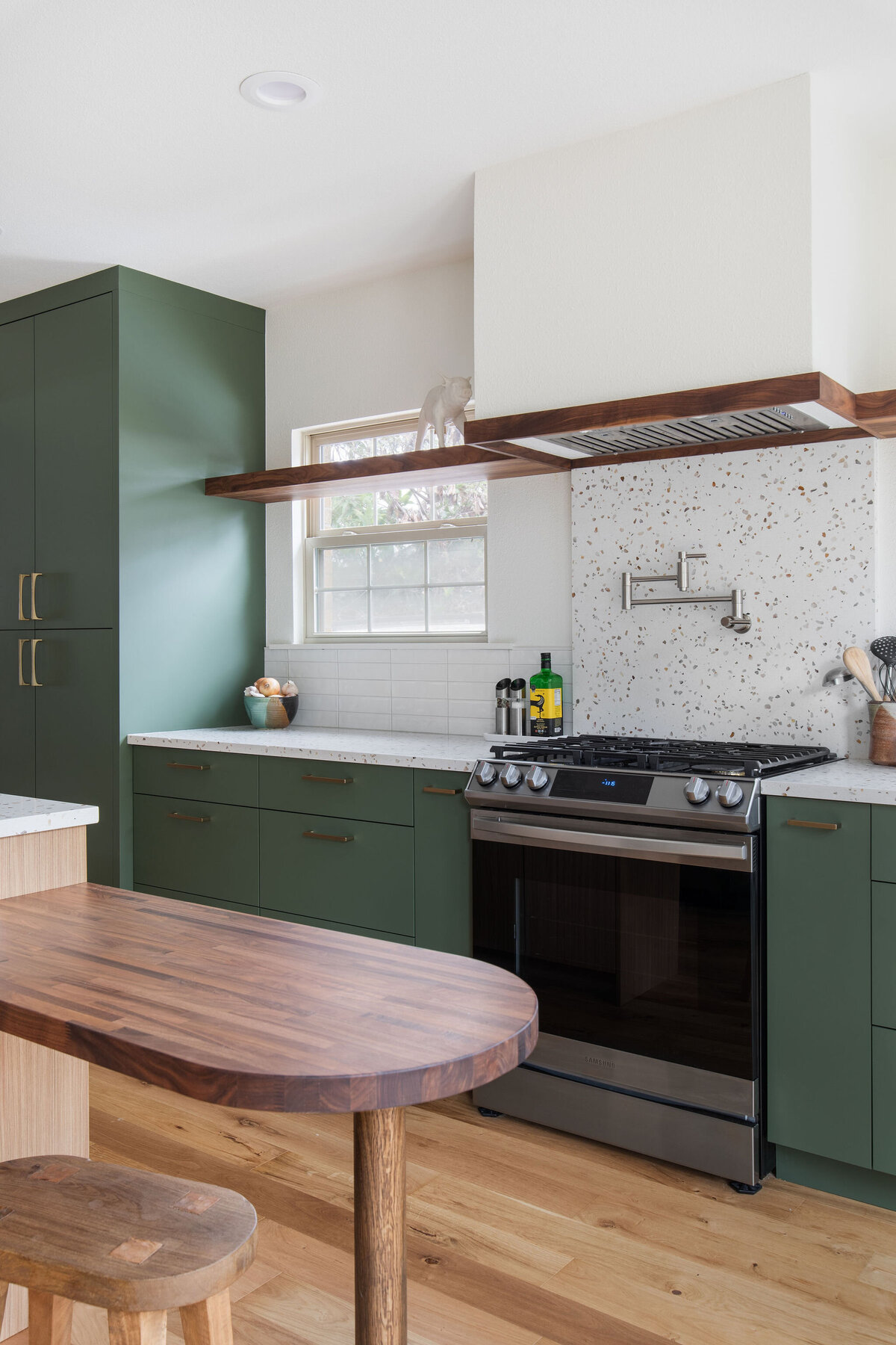 hello-home-modern-kitchen-remodel-green-cabinets-light-wood-floors-terrazzo-backsplash-wood-countertop-5