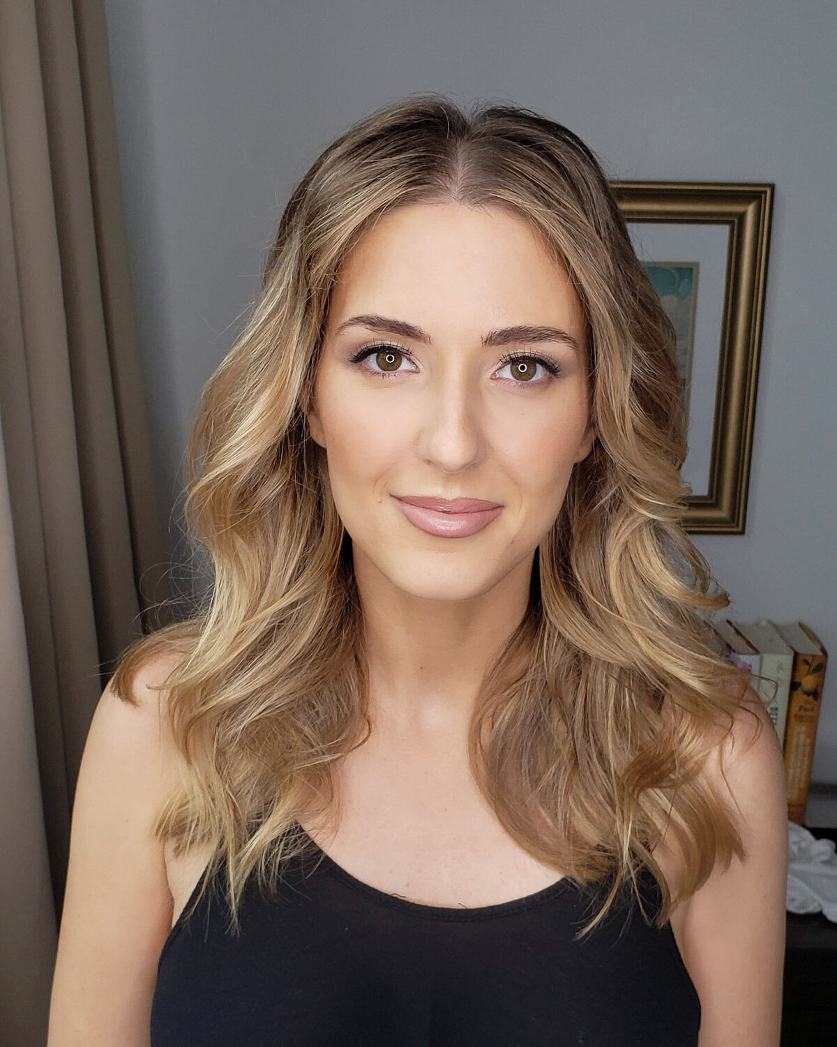 Timeless beauty portrait with eyeliner and nude tones – NYC makeup artist Lydia Arroyo.