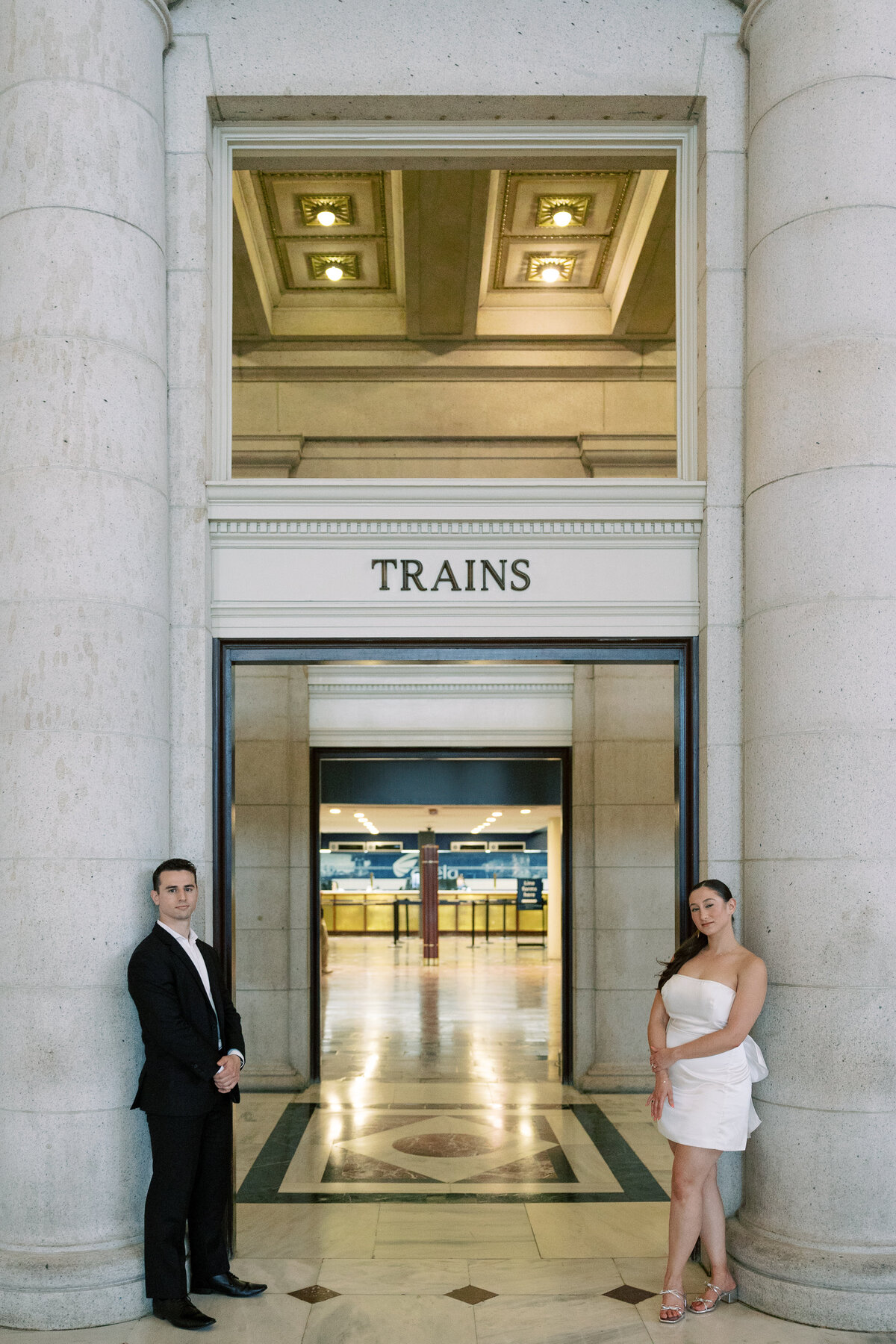 Alexa  Kyle DC Union Station Engagement Session_DC Wedding Photographers_0030