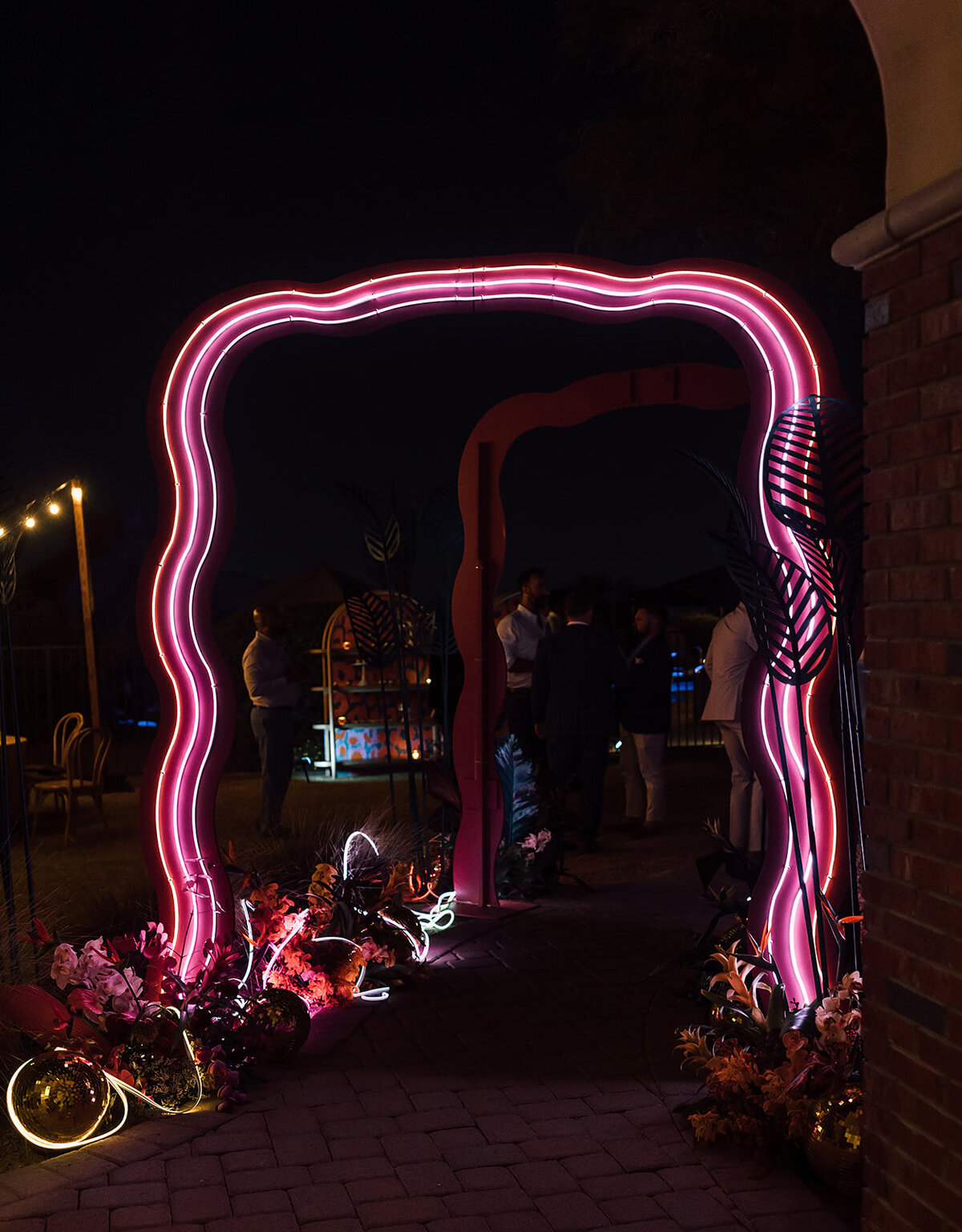 Disco-desert-lights-scottsdale-wedding