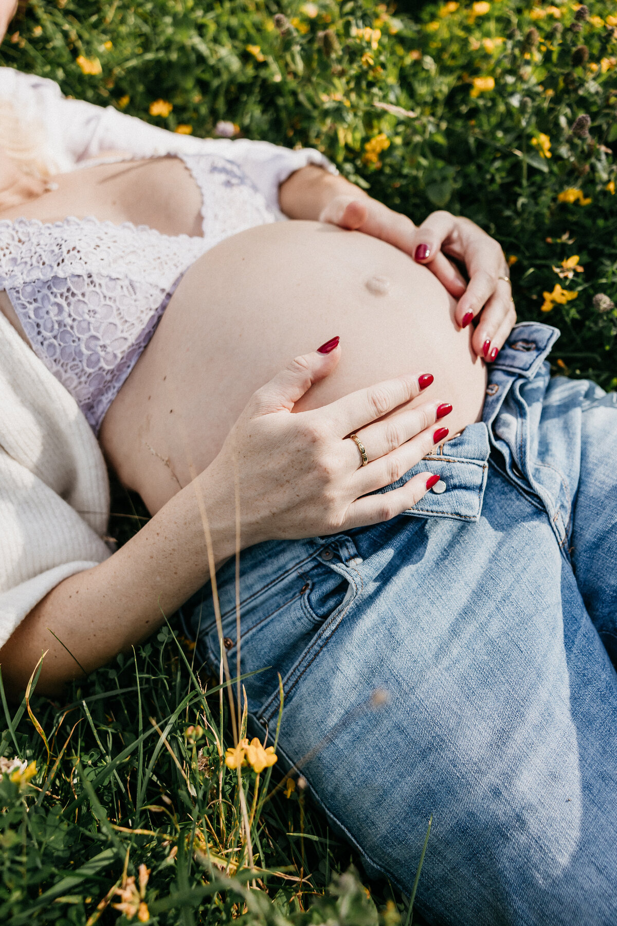 natuur shoot zwanger