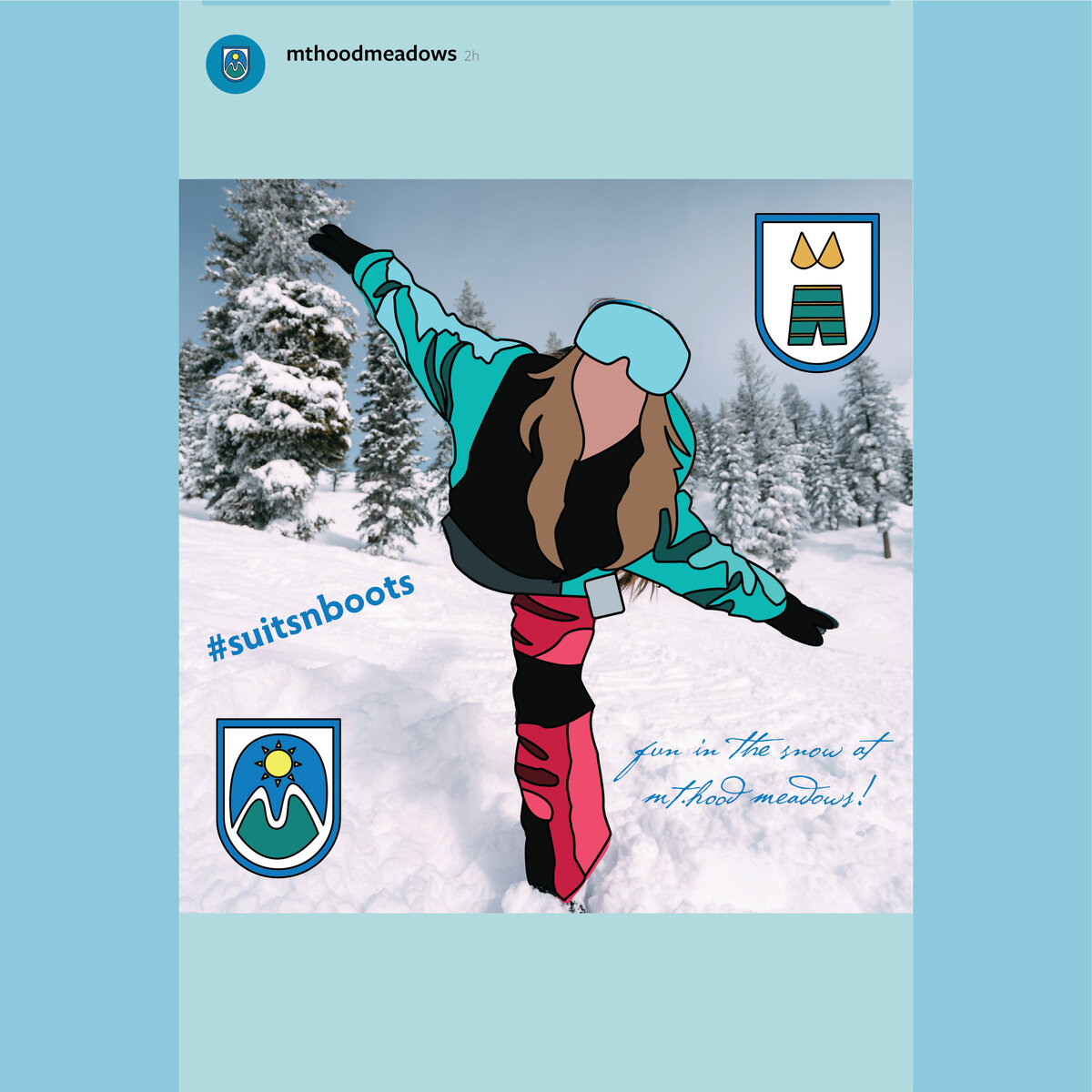 Customized instagram filter that stylizes the subject in the stained glass style of the campaign