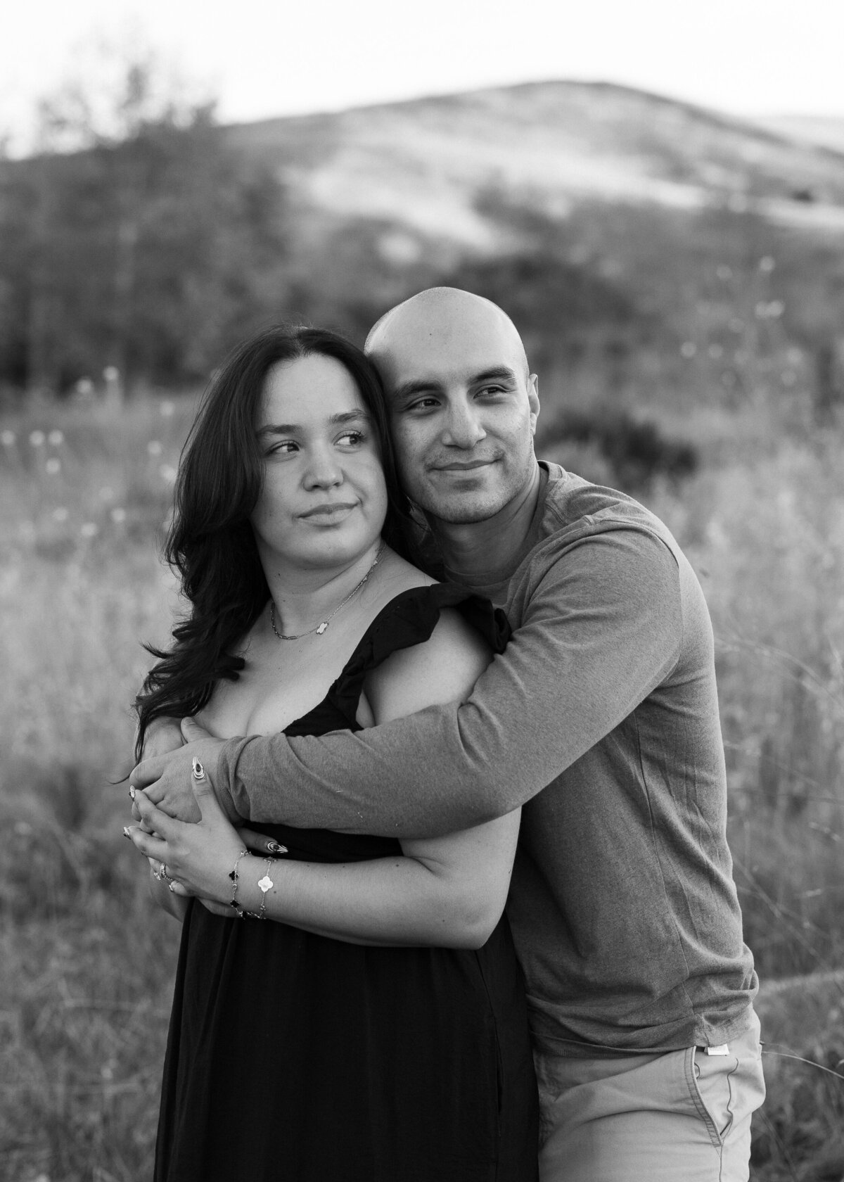 moody couple photo in orange county