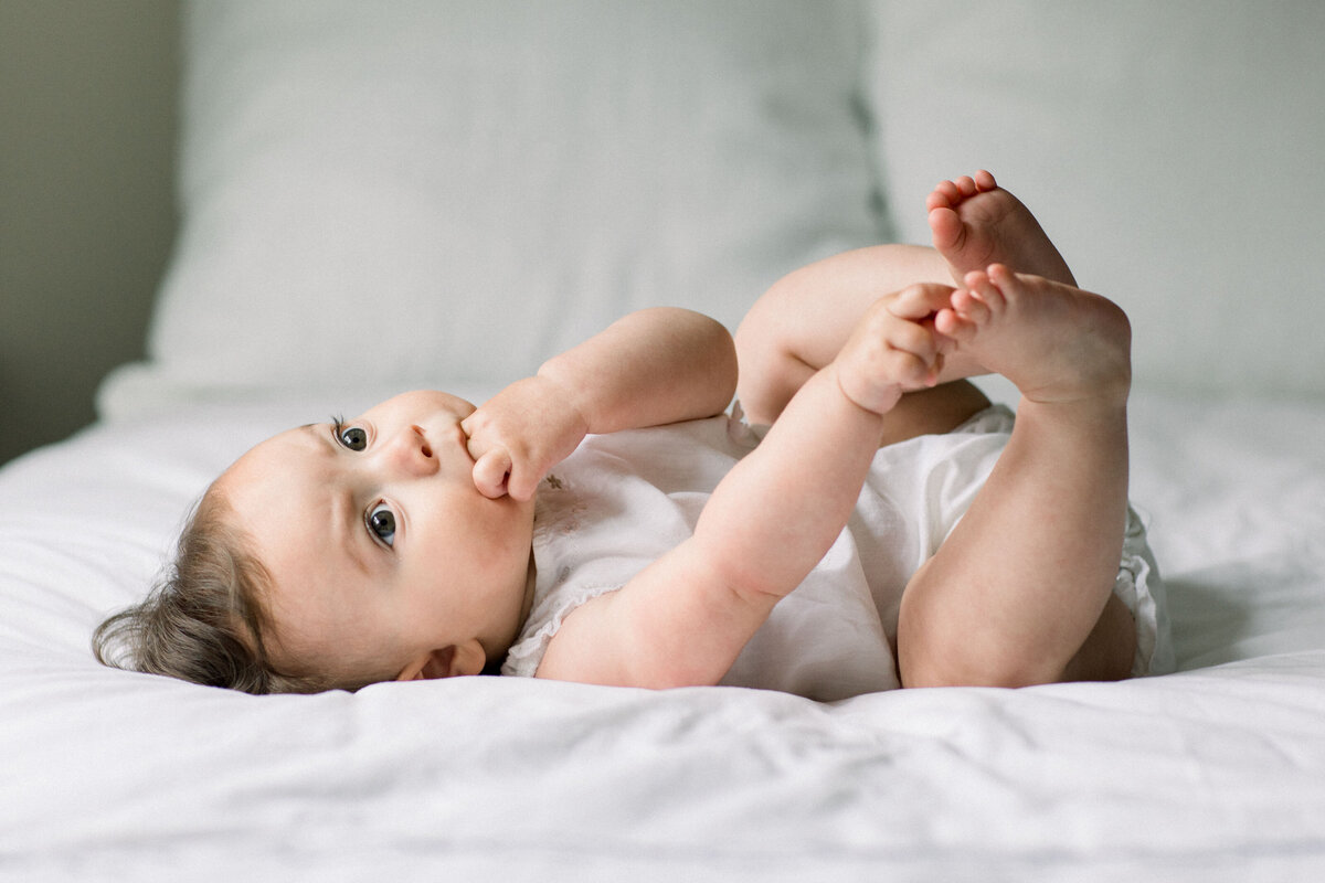 baby photoshoot by New Hampshire maternity photographer