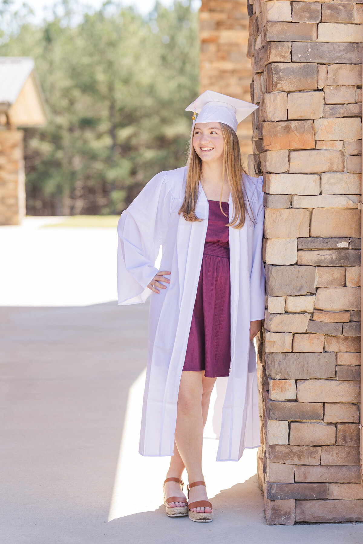 Photography by Tiffany - Jenna - Cap and Gown  - March 10, 2024 - 55