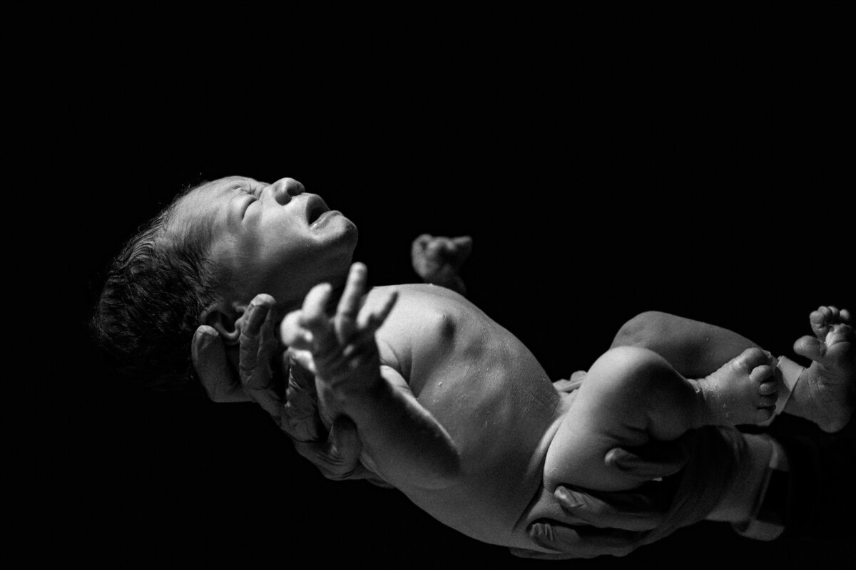 Hospital Birth newborn baby crying