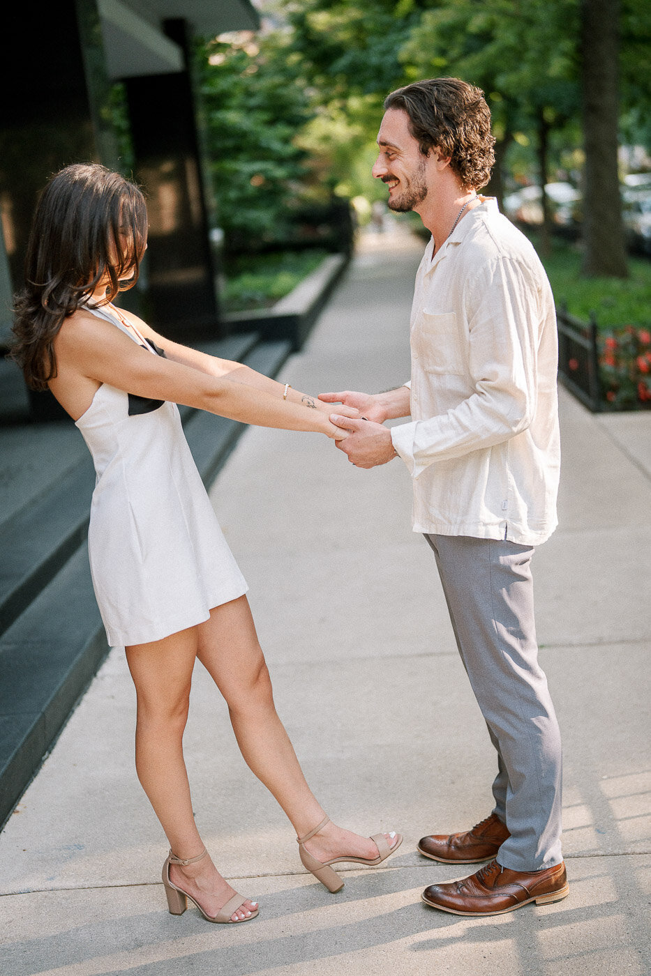 Downtown Chicago Engagement Photos-42