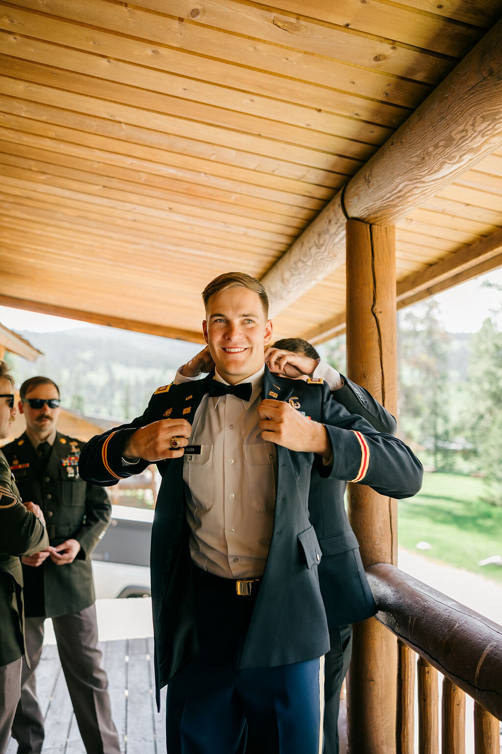 army uniform groom