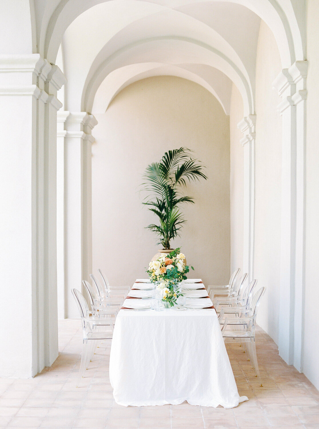Table Setting at Villa Paola Tropea curated by Gionata Russo and Agnese Ferraro