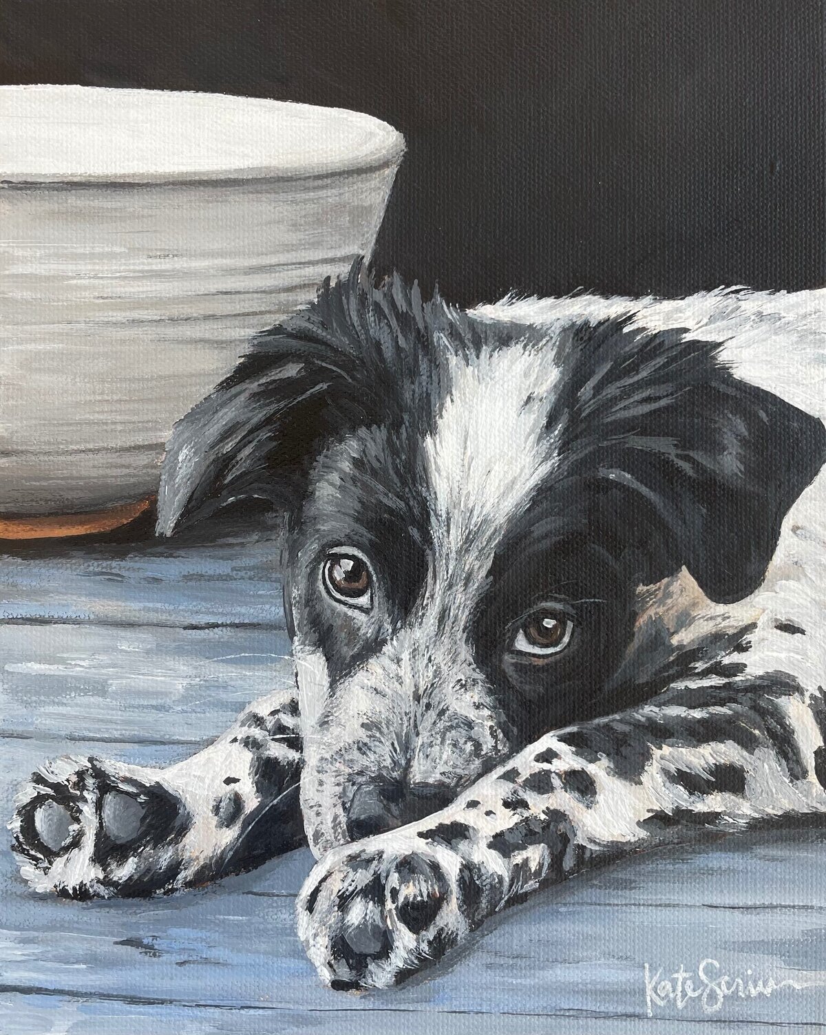 painting of dog