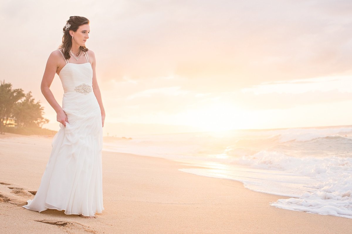 Sunset Beach Oahu Hawaii Wedding_111