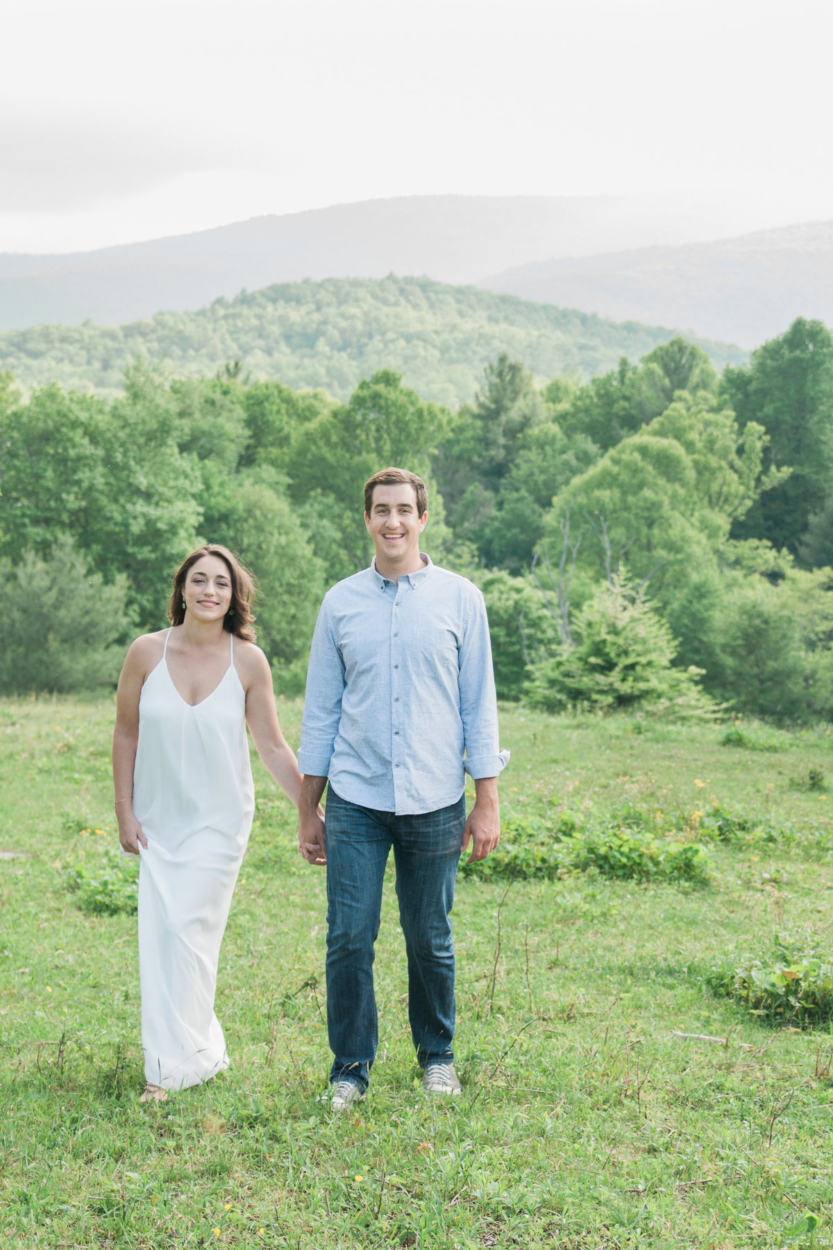 Adventurous engagement photographed at Tanawha Trail by Boone Photographer Wayfaring Wanderer.