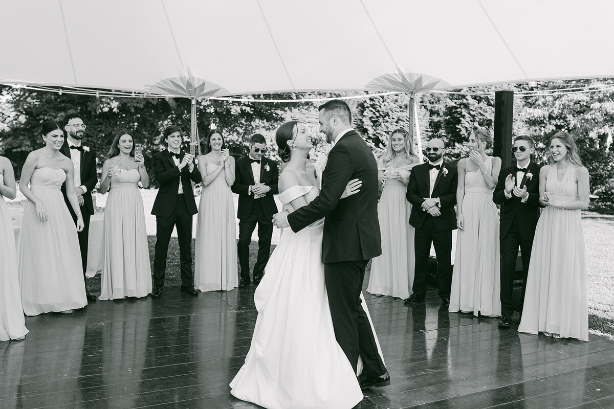 first-dance-at-rowayton-library-wedding-ct