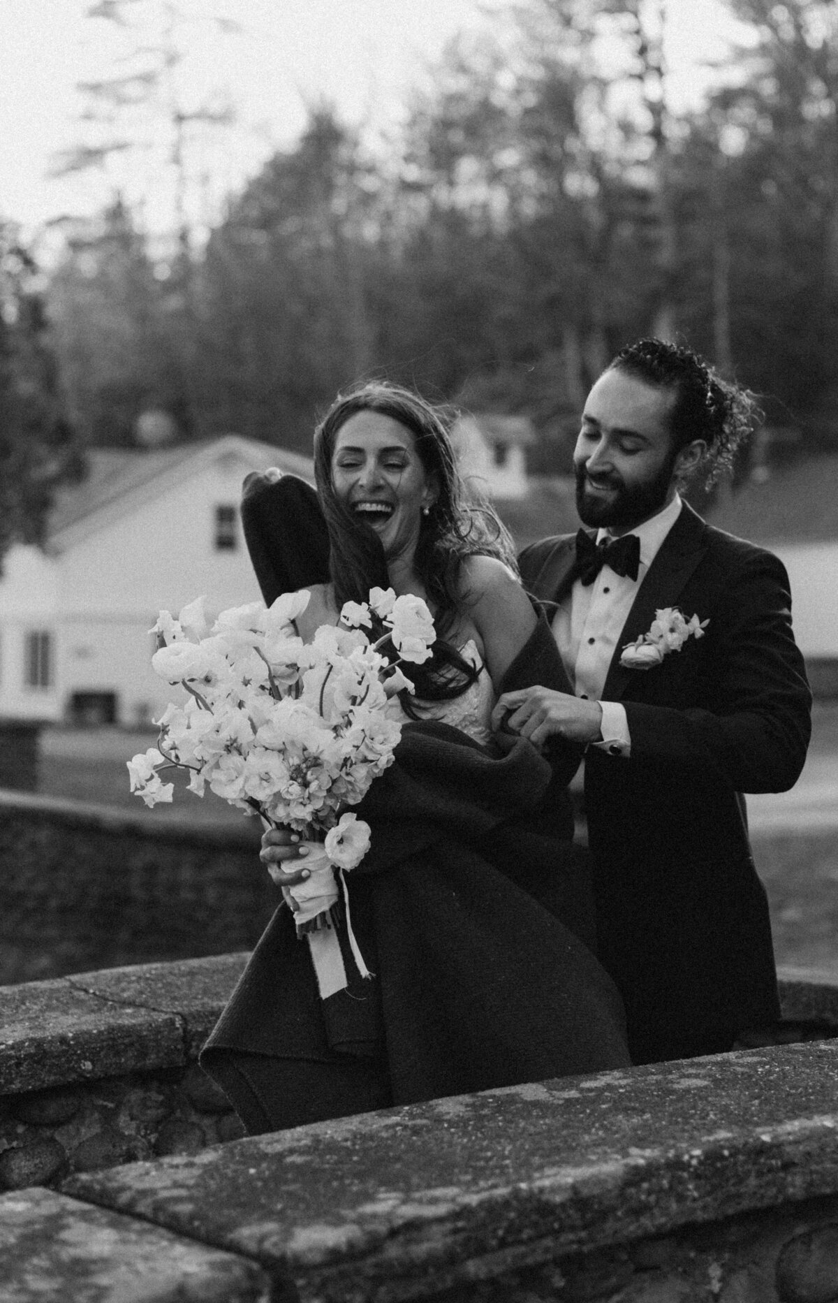 Photojournalistic wedding photography at a Hamptons vineyard