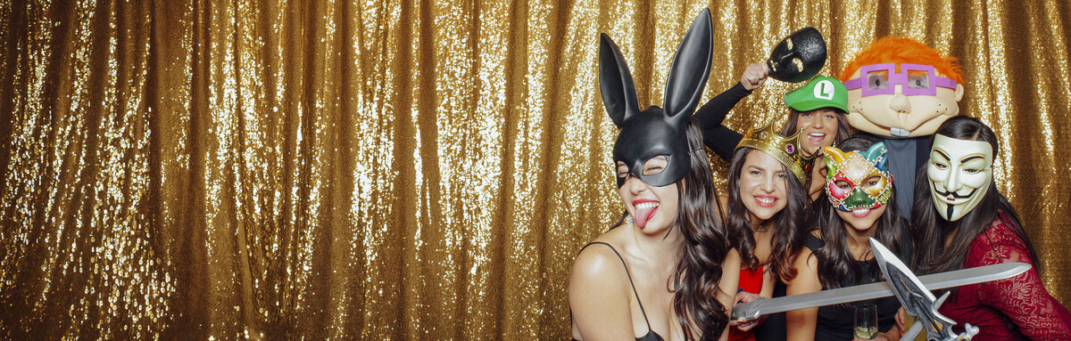 The Farmhouse Wedding | Photo Booth at Event Venue with Guests Celebrating | Hampton, New Jersey