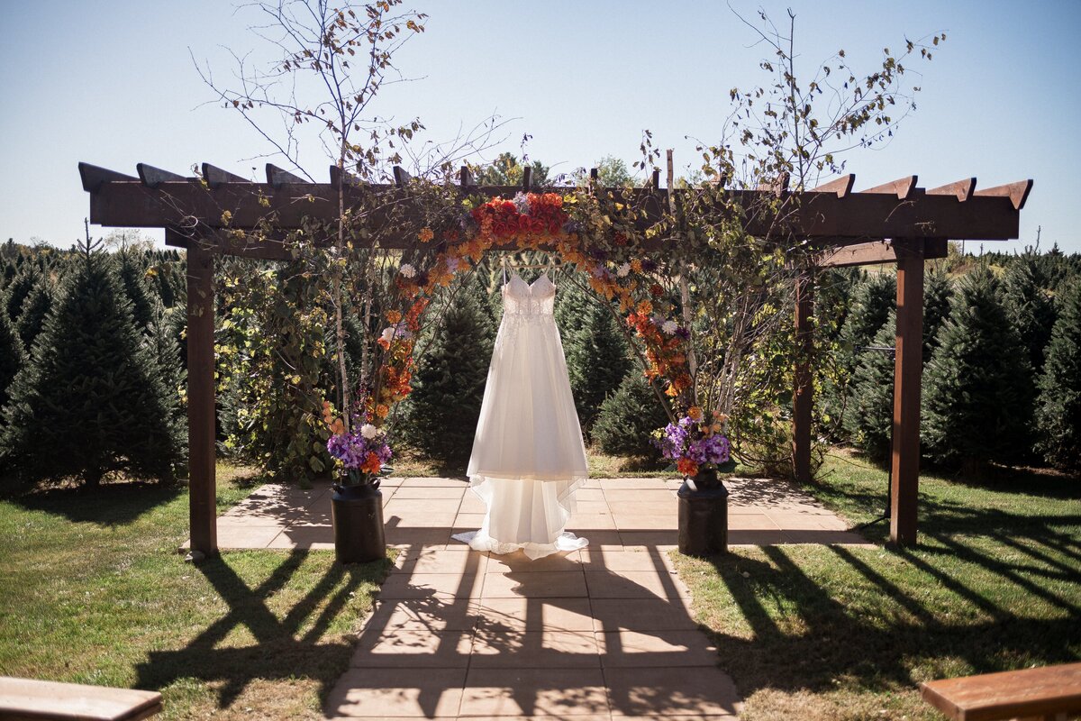 Candid smiles during wedding group photo