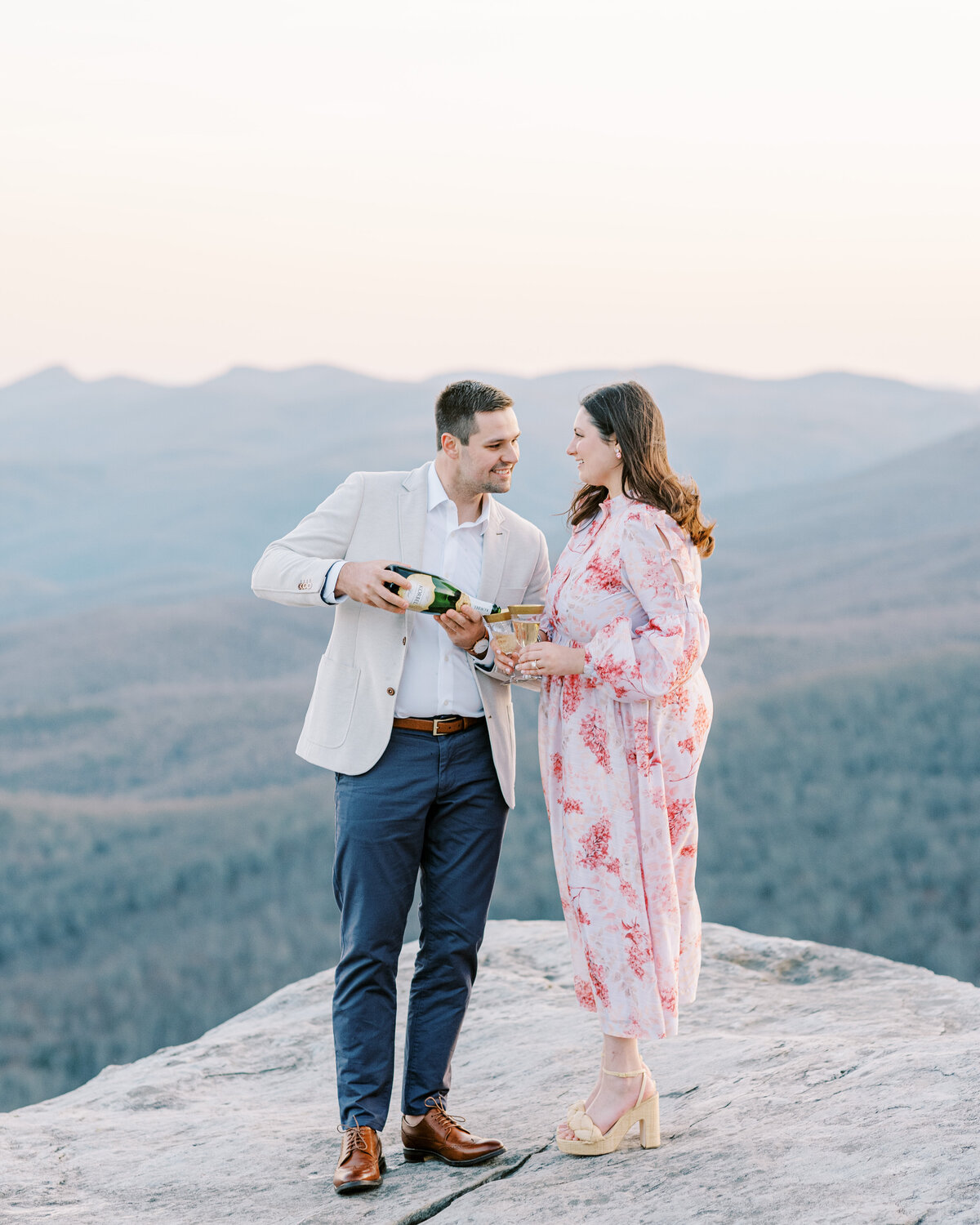 The Fourniers | Grandfather Mountain Engagement-127
