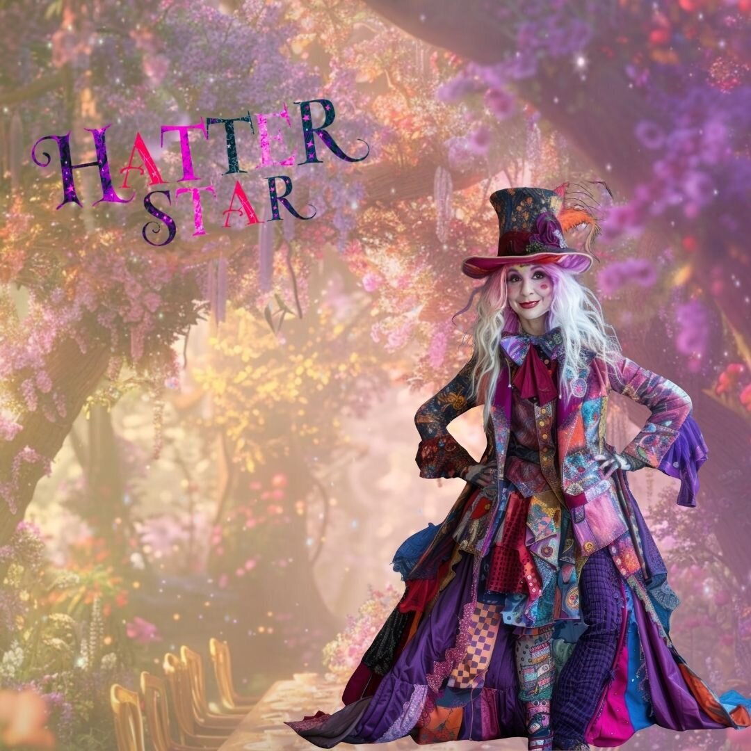 Hatter Star's Branded Character Image with Logo