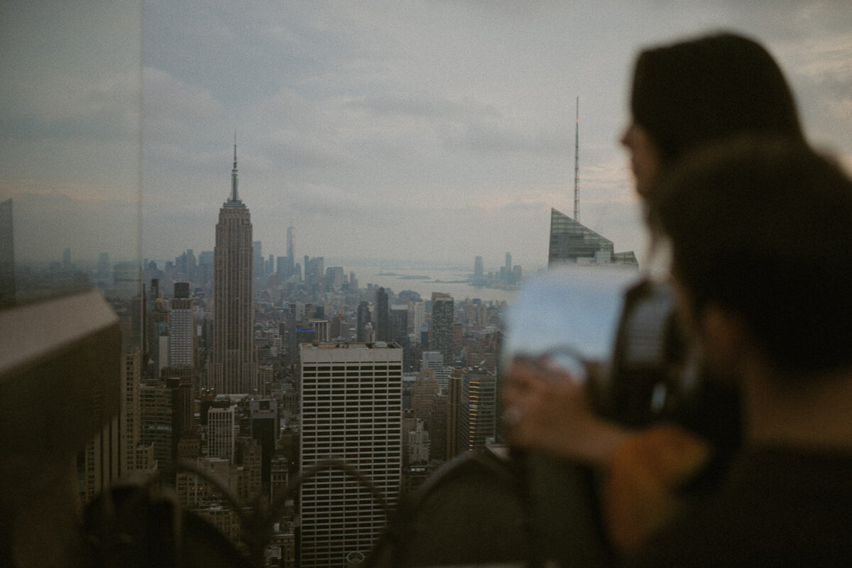 Couple Photography - NYC - Rooftop - Proposal - Top of the Rock-018