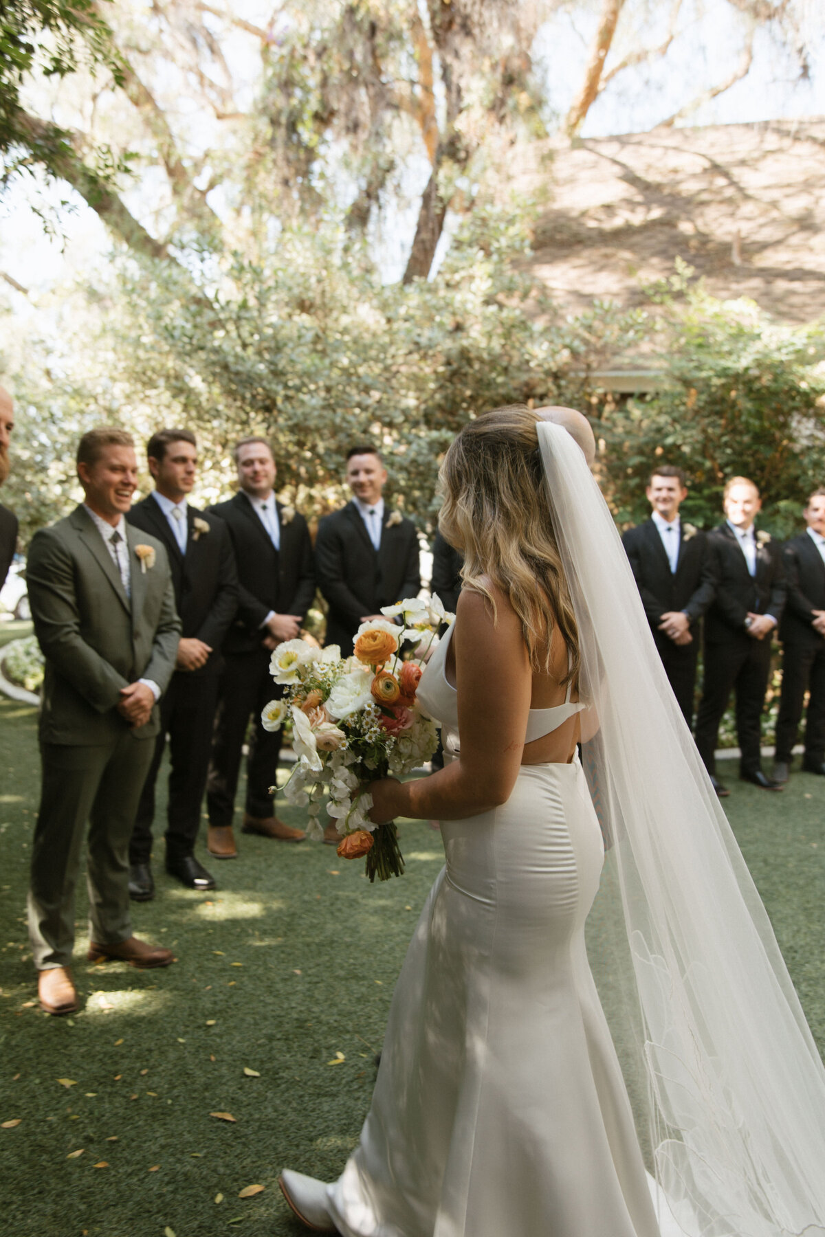 bride walking down ceremony