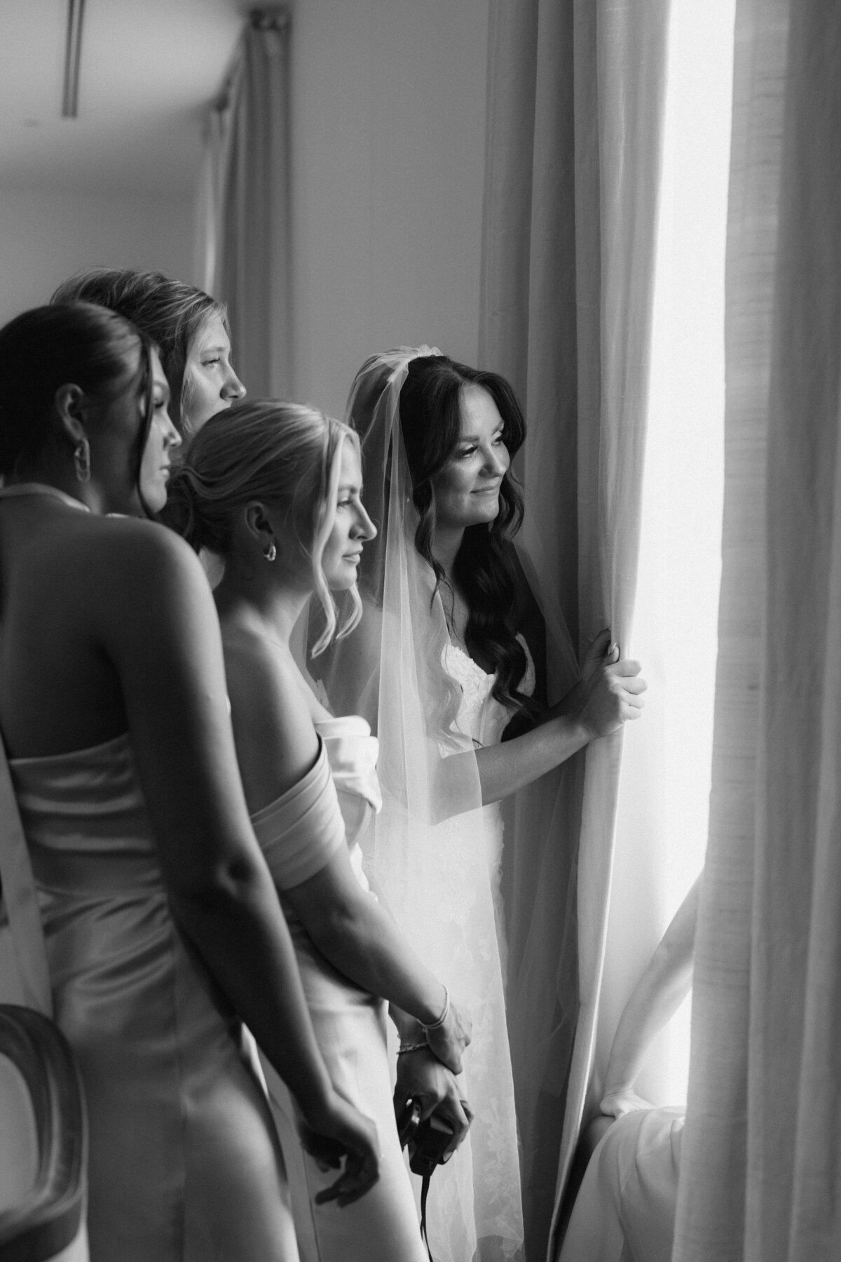 Intimate Wedding Day Moments in Monochrome