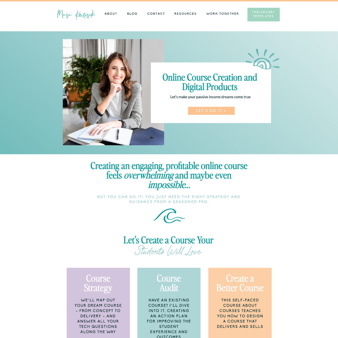 beachy-showit-website-design