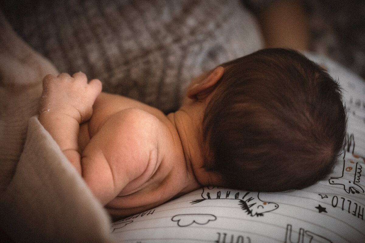 newborn baby nursing