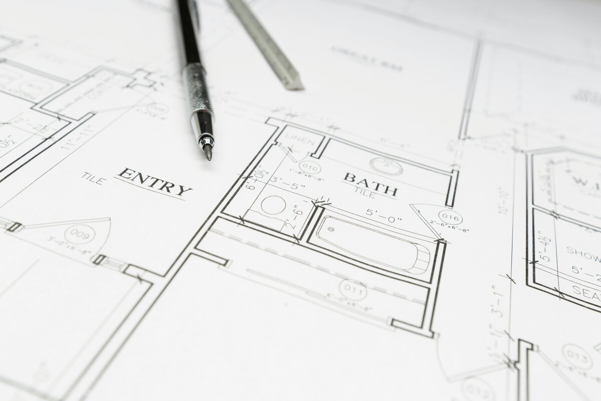 Interior Designer in Wichita, KS drawing construction drawings