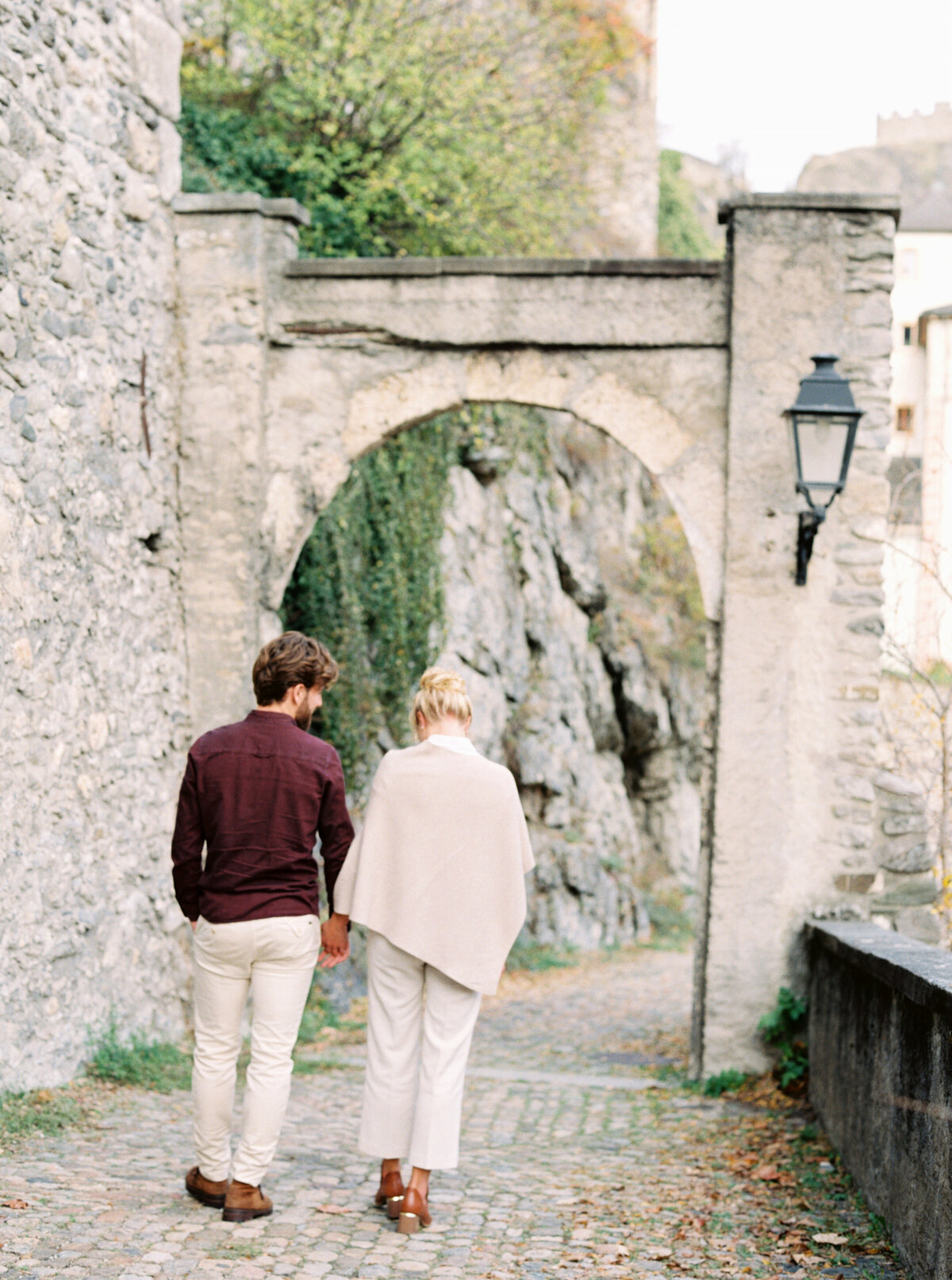 Couples photography session outdoors in Sion, Valais, Switzerland - 2