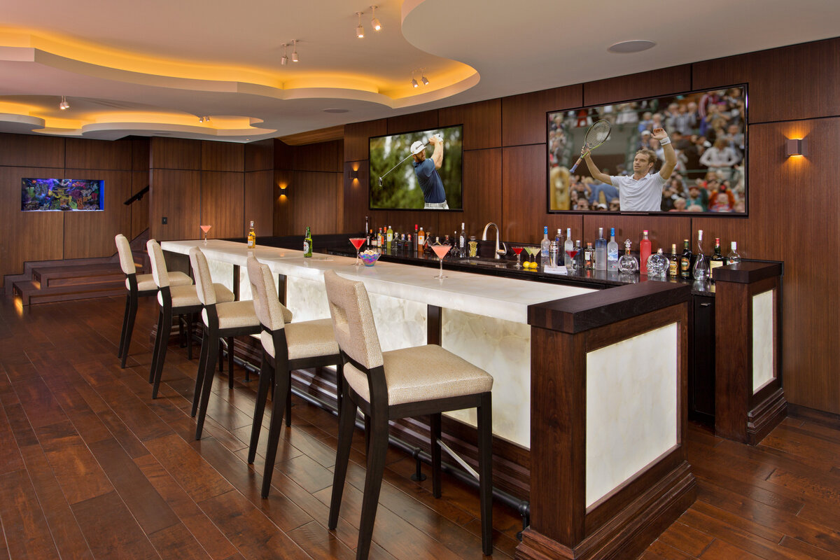 large marble bar
