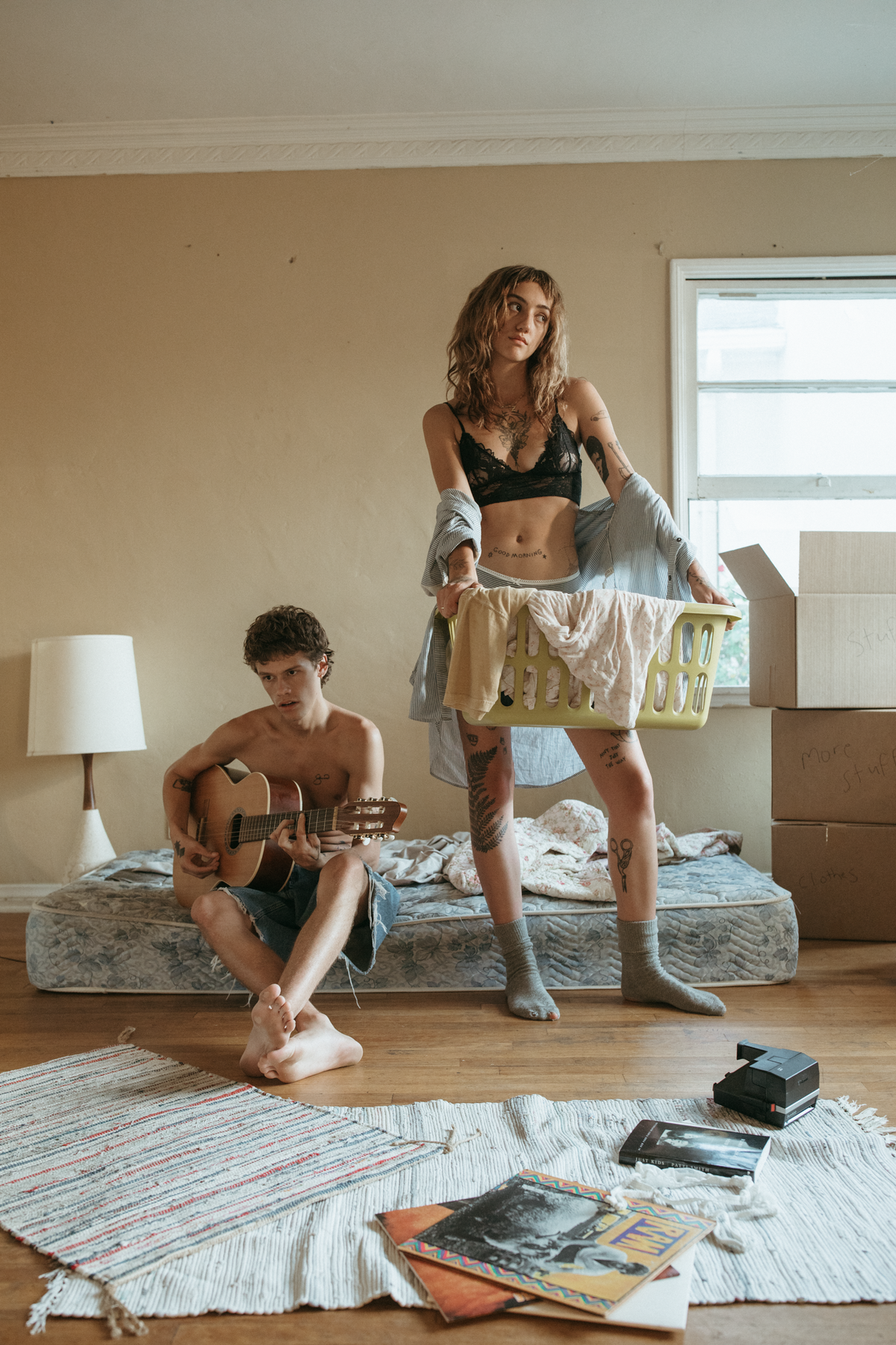 Trashy-Tattoo-Couple-Abandoned-House-Engagement-Shoot-0480