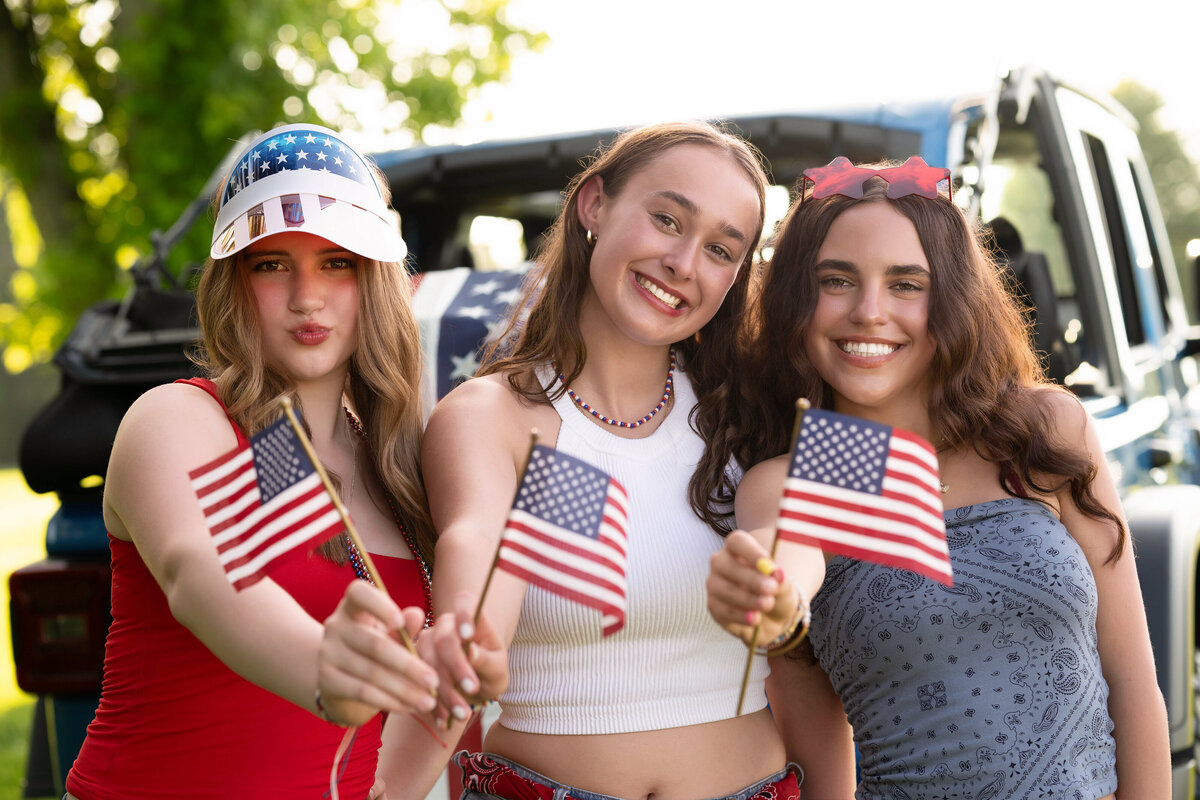 Cleveland-Akron-Senior-Portrait-model-team-flags