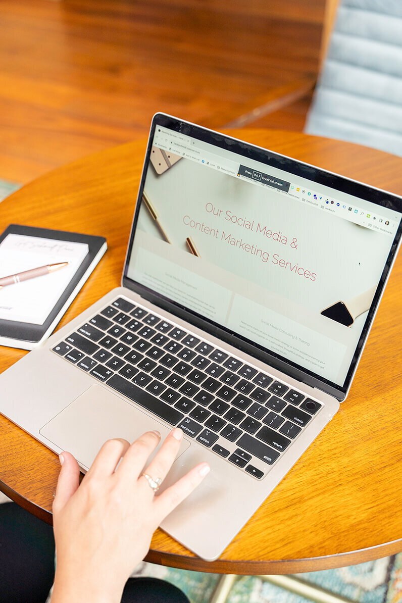 photo of a laptop taken by a branding photographer