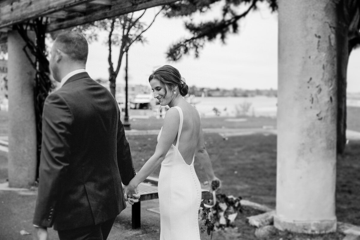 bride and groom wedding day
