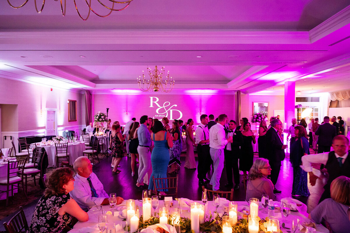 evening dance floor wedding pic