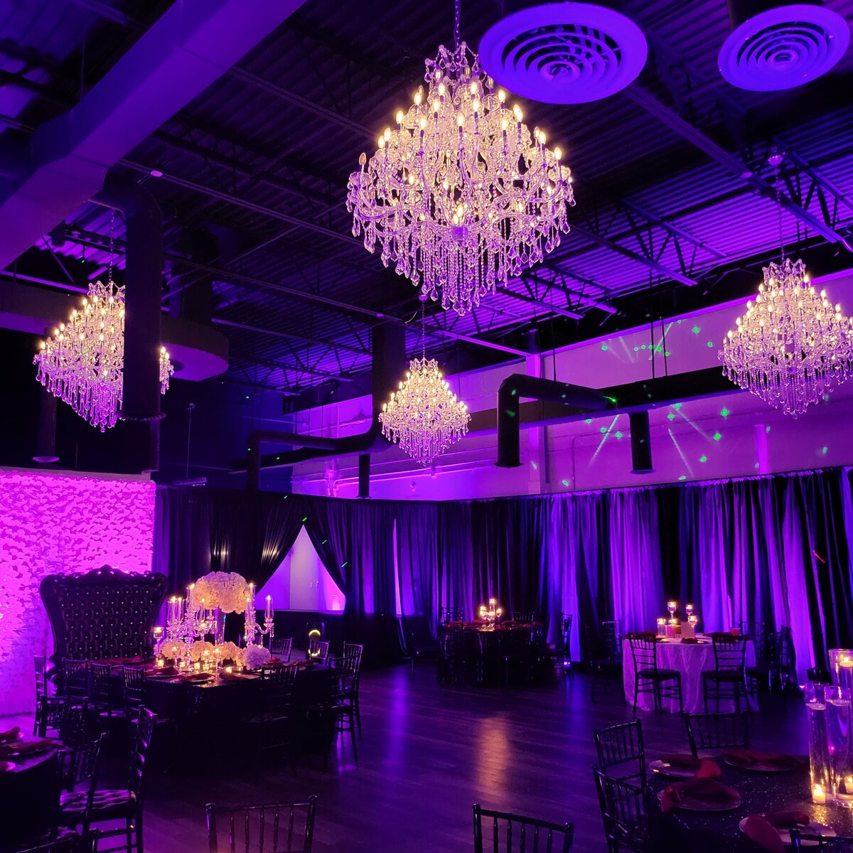 Eleven11 Event Studio is an event space venue within the Metro Detroit area. We provide event planning, management, LED Dance Floors, Throne Chairs and an event venue space that you can customize.